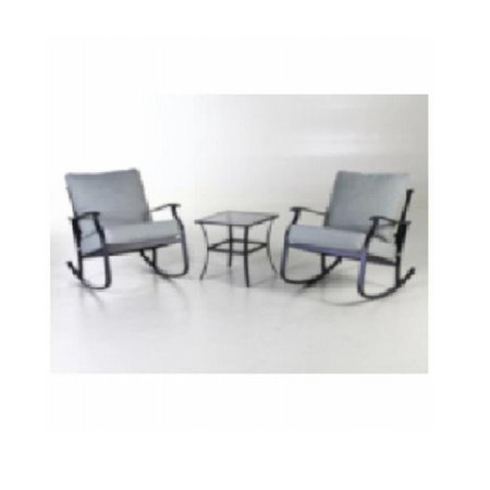 LETRIGHT INDUSTRIAL Letright Industrial 270130 Four Seasons Gramercy Rocking Bistro Set - 3 Piece 270130